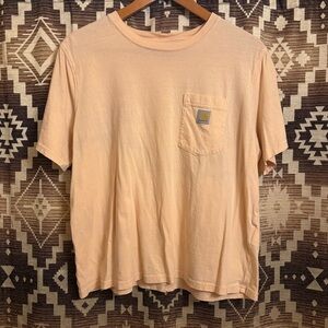 Women’s Light Pink Carhartt Shirt, Size Large